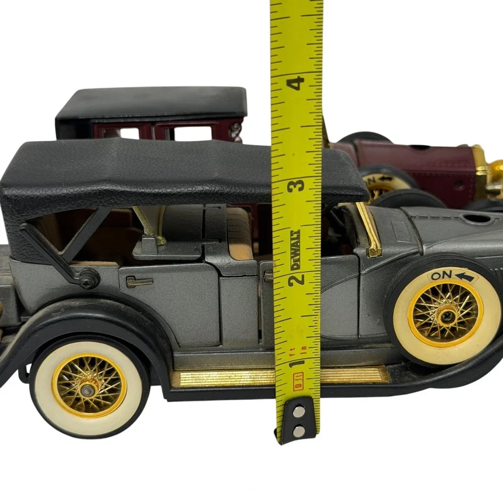 Vintage Rolls-Royce Silver Ghost and 1930 Sedan Model Car Set Decorative Fair